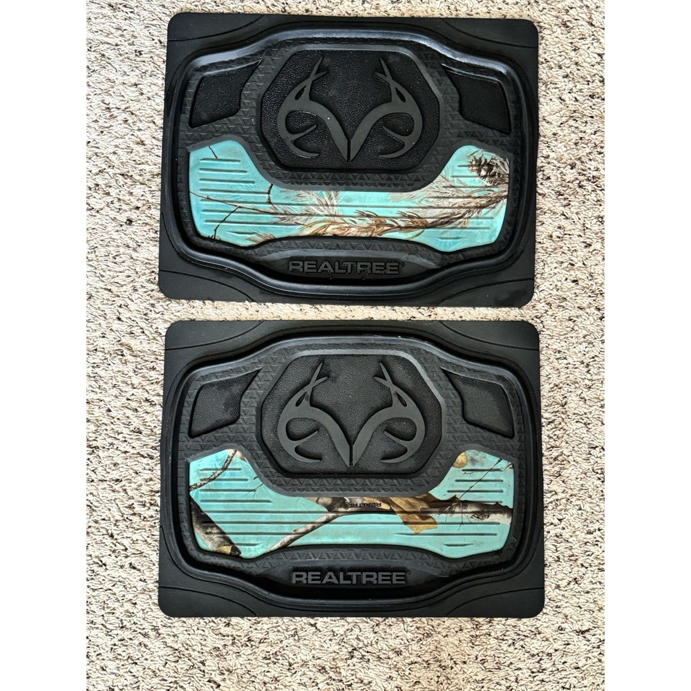 Realtree‎ Camo Cool Mint Floor Mat Rear Truck Car SUV Country 1 Pair 2 Pc